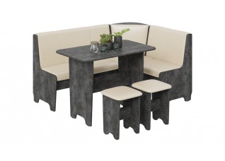 Кухонный уголок «Техас» Исп.1 Асфальтный, Бежевый