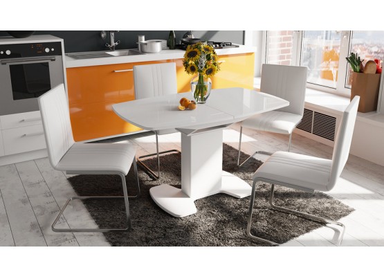 Стол обеденный «Портофино» - СМ(ТД)-105.02.11(1) Белый, ТриЯ