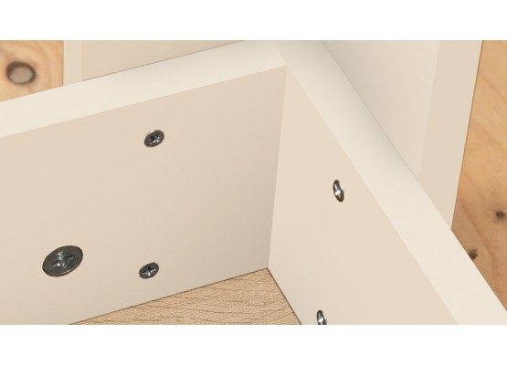 Стол обеденный «Промо» тип 1 - 011.000.000 Белый, Бежевый, ТриЯ