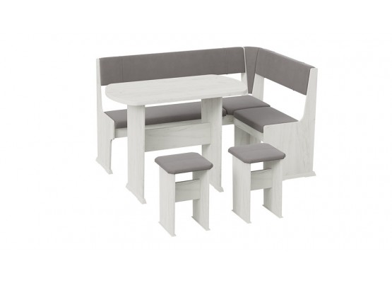 Кухонный уголок «Рио» Платиновый, Серый, ТриЯ