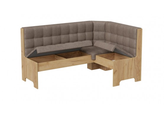 Кухонный уголок «Флорида» Светло-коричневый, Бледно-коричневый, ТриЯ