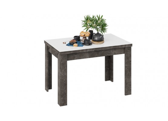 Стол обеденный «Норман» тип 1 Асфальтный, Белый, ТриЯ