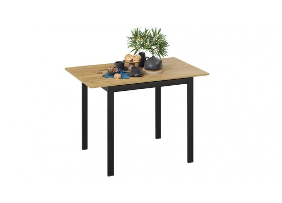 Стол раздвижной «Слайд» Тип 1 Черный, Светло-коричневый, ТриЯ