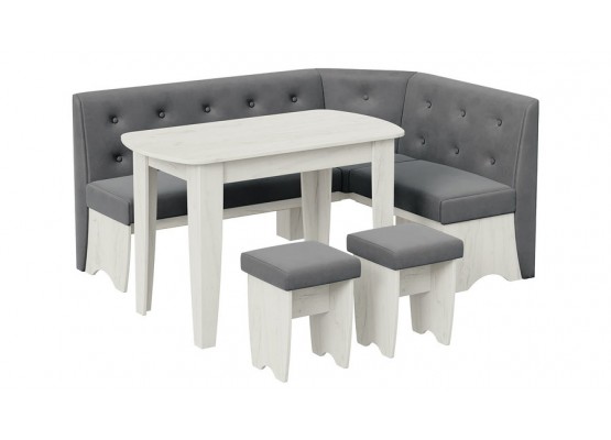 Кухонный уголок «Барселона» Платиновый, Серый, ТриЯ