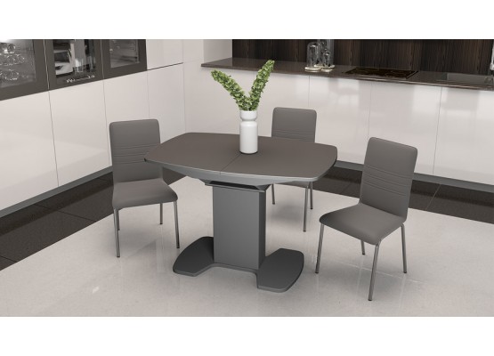 Стол обеденный «Портофино» - СМ(ТД)-105.01.11(1) Серый, ТриЯ