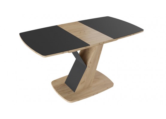 Стол обеденный «Гарда» Тип 1 Светло-коричневый, Черный, ТриЯ