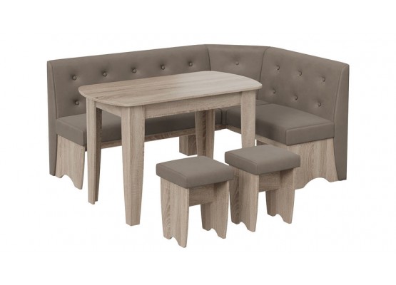 Кухонный уголок «Барселона» Светло-коричневый, Серо-коричневый, ТриЯ