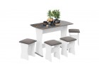 Обеденная группа тип 1 - МФ-101.006 Белый, Асфальтный, ТриЯ