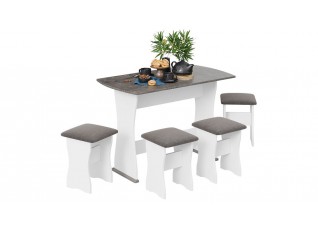 Обеденная группа тип 1 - МФ-101.006 Белый, Асфальтный