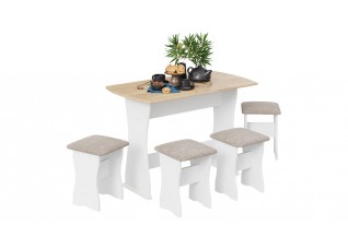 Обеденная группа тип 1 - МФ-101.006 Белый, Светло-коричневый