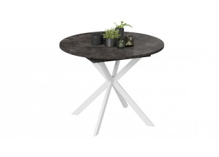 Стол обеденный раздвижной «Мэдисон» Тип 1 Белый, Асфальтный