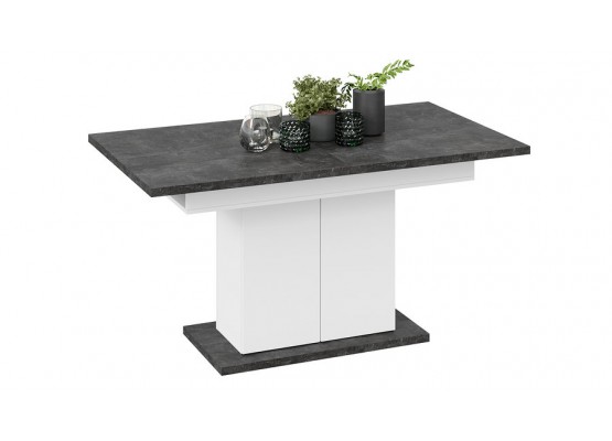 Стол раздвижной «Детройт» Тип 1 - 009.000.000 Белый, Асфальтный, ТриЯ
