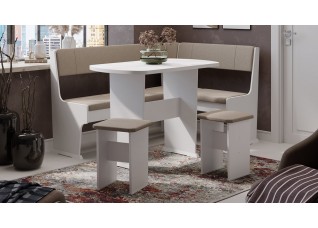 Кухонный уголок «Рио» Белый, Кремовый