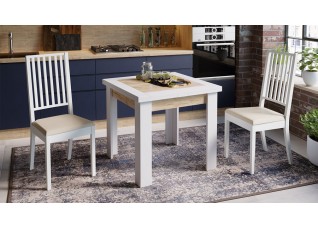 Стол раздвижной «Хьюстон» тип 3 Белый, Светло-коричневый