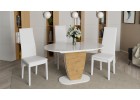 Стол обеденный «Монреаль» Тип 1 Светло-коричневый, Белый, ТриЯ