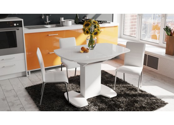 Стол обеденный «Портофино» - СМ(ТД)-105.01.11(1) Белый, ТриЯ