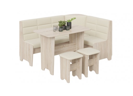 Кухонный уголок «Техас» Исп.2 Темно-бежевый, Бежевый, ТриЯ