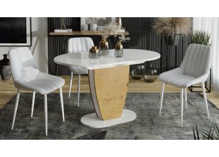 Стол обеденный «Монреаль» Тип 1 Светло-коричневый, Белый