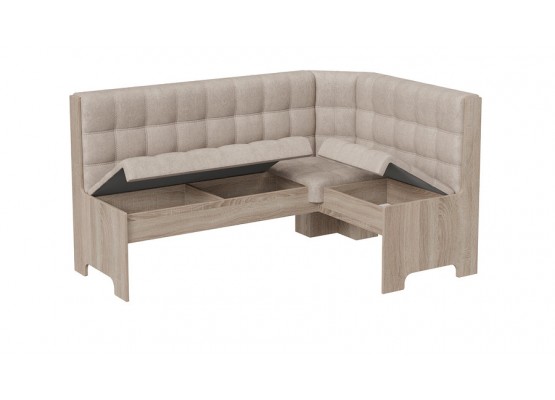 Кухонный уголок «Флорида» Светло-коричневый, Темно-бежевый, ТриЯ