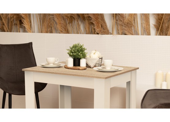 Стол обеденный «Промо» тип 1 - 011.000.000 Белый, Бежевый, ТриЯ