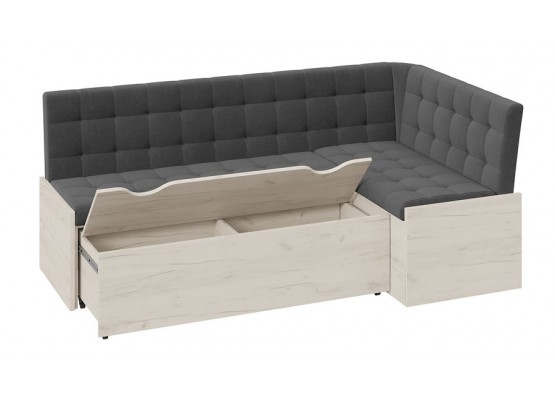 Скамья угловая «Форест» со спальным местом Велюр, ТриЯ