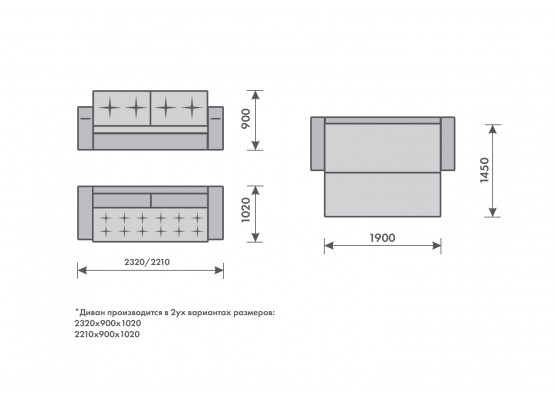 Диван «Лорд-2» еврокнижка, Царь-мебель