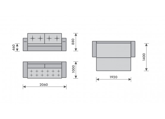 Диван «Неаполь» еврокнижка, Царь-мебель
