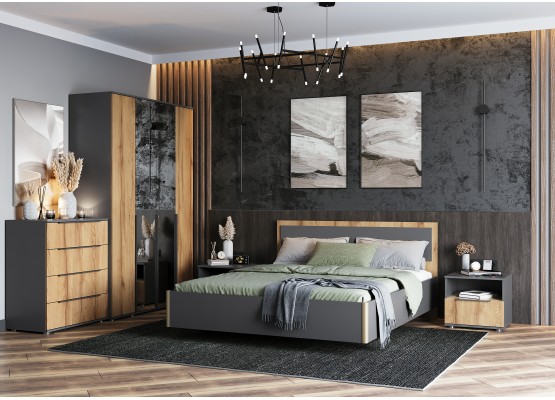 Модульная спальня "Стил" композиция 1, Велес
