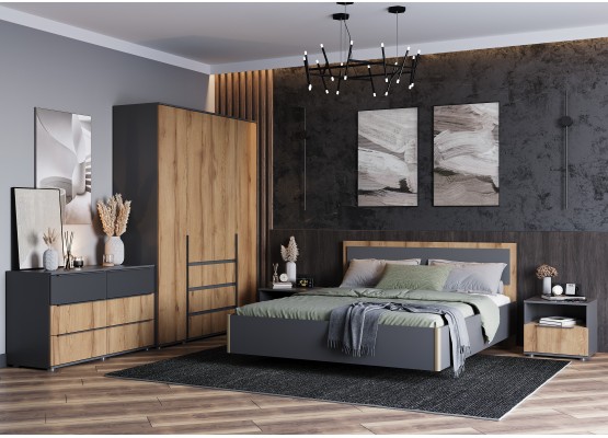 Модульная спальня "Стил" композиция 2, Велес