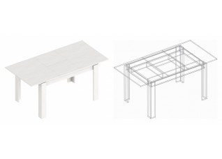 Стол обеденный раздвижной «Ультра» 1200х800х740