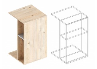 Стол приставной 1 (400х400х700)