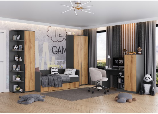 Модульная детская "Стил" композиция 1, Велес