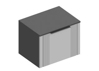 Тумба 1-ств "Вита" 600х450х480 Тёмно серый