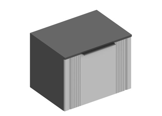 Тумба 1-ств "Вита" 600х450х480 Тёмно серый, Велес