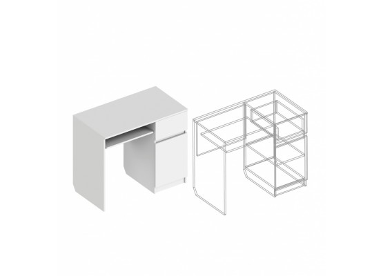 Стол компьютерный СК-7 900х500х770, Велес