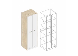 Шкаф «Милана» 2-ств с полками 700х600х2200