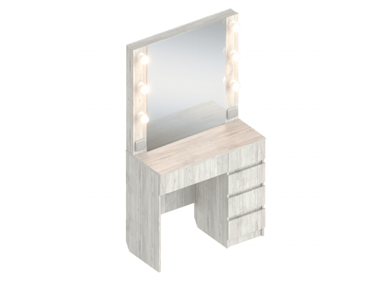 Стол «гримерный» 2, модульный 850х400х760, Велес