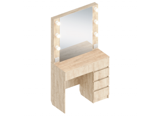 Стол «гримерный» 2, модульный 850х400х760, Велес