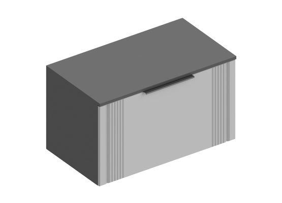 Тумба 1-ств "Вита" 800х450х480 Тёмно серый, Велес