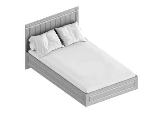 Кровать "Вита" 1,2 1256х2049х1000 Тёмно серый, Велес