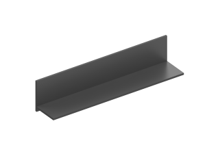 Полка настенная "Вита" №2 1200х236х266 Темно серый