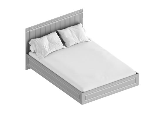 Кровать "Вита" 1,4 1456х2049х1000 Тёмно серый, Велес