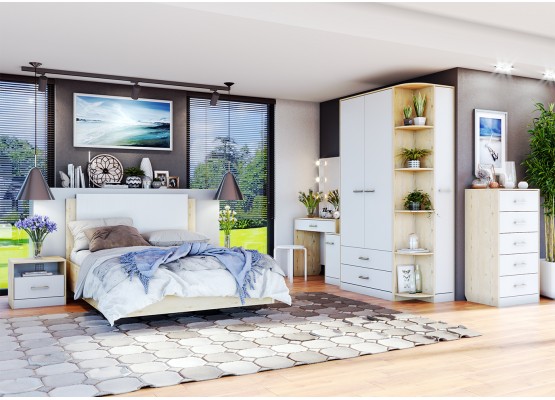 Спальный гарнитур «Милана», модульный, Велес