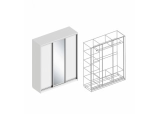 Шкаф-купе 3-ств 1800х600х2200