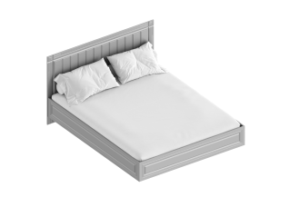 Кровать "Вита" 1,6 1656х2049х1000 Тёмно серый