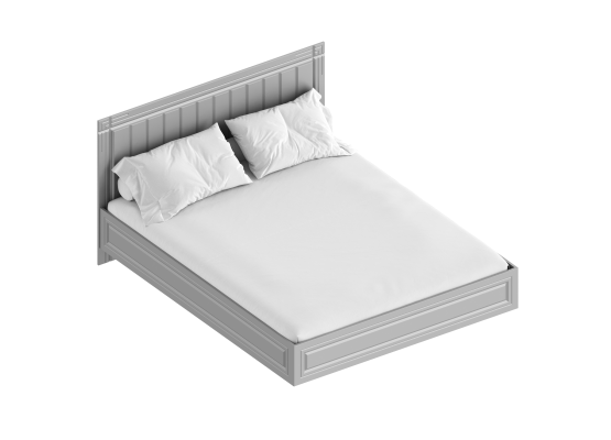 Кровать "Вита" 1,6 1656х2049х1000 Тёмно серый, Велес