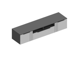 Тумба ТВ "Вита" 2000х520х420 Тёмно серый