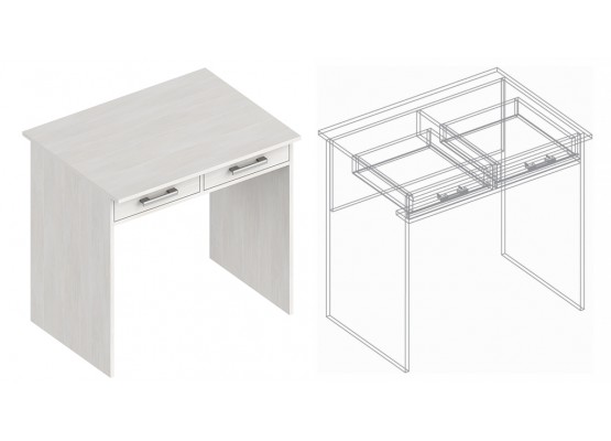 Стол для ноутбука СК-4 800х600х760, Велес