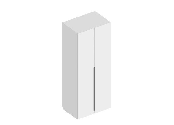 МС "Альте" Шкаф 2-ств 800х550х2000 Белый лофт, Велес