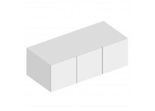 МС "Альте" Антресоль 3-ств 1200х550х400 Белый лофт